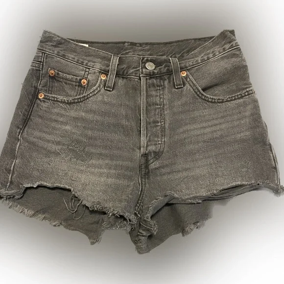 Levis 501 Denim Shorts - Picture 4 of 8